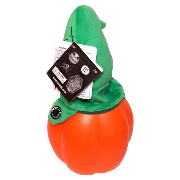 The Nightmare Before Christmas Oogie Boogie Man Pumpkin Animated Musical Plush - Picture 3 of 4